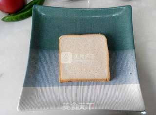 吐司煎蛋的做法步骤：2
