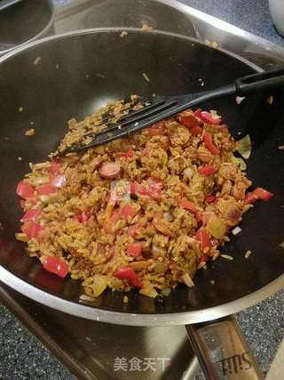老干妈炒饭的做法步骤:8