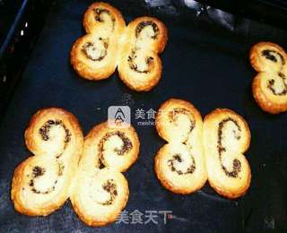 芝麻蝴蝶酥的做法步骤:6