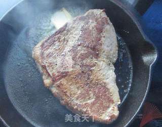 香煎牛排面包片的做法步骤:9