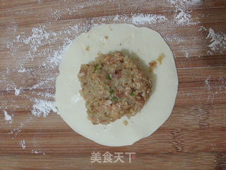 酸菜猪肉馅饼的做法步骤:8