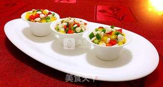 凉拌杏仁彩椒的做法步骤:11