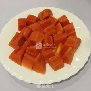 木瓜银耳糖水的做法步骤:3
