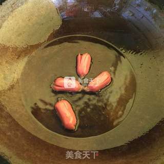 肠仔西兰花的做法步骤:4