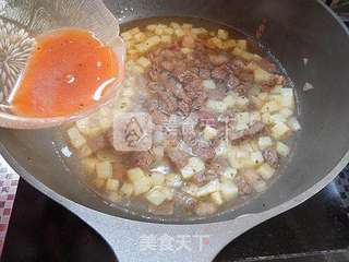 黑椒牛肉盖浇饭的做法步骤:10