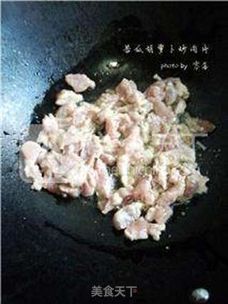 苦瓜胡萝卜肉片的做法步骤:5
