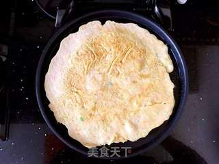胡萝卜虾皮鸡蛋饼的做法步骤：8