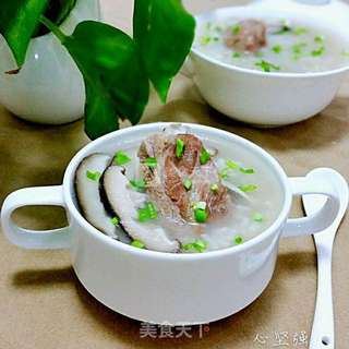 香菇排骨粥的做法步骤:8