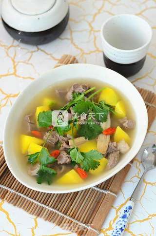 黄芪羊肉汤的做法步骤:10
