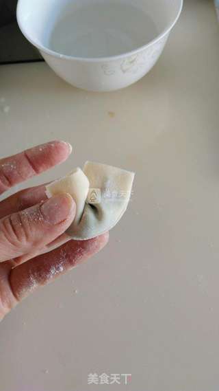 荠菜馄饨的做法步骤:15