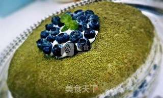 蓝莓抹茶千层蛋糕by:普蓝高科蓝莓美食特约撰稿人的做法步骤:17