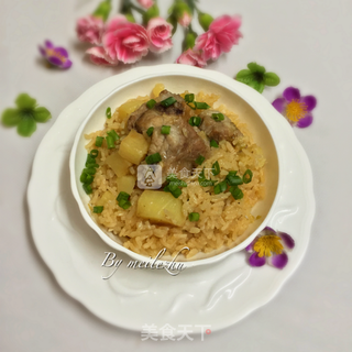 排骨土豆焖饭的做法步骤:13
