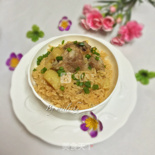 排骨土豆焖饭的做法步骤:11