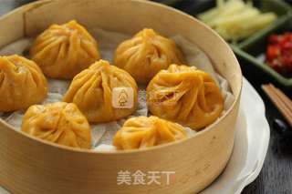 【ACA-DA600厨师机试用】南瓜三鲜灌汤包的做法步骤:20