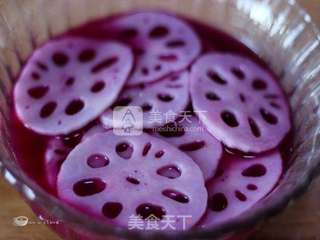 冬季养生爽口菜---酸辣胭脂藕片的做法步骤:7