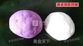 双色紫薯糯米糍的做法步骤:2
