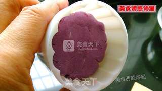 双色紫薯糯米糍的做法步骤:3