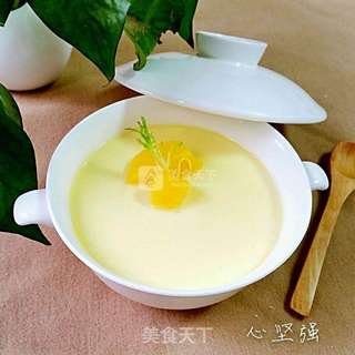 香甜牛奶蛋羹的做法步骤:9
