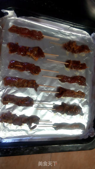 香烤羊肉肉串的做法步骤:3
