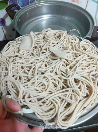 韭菜炒莜面的做法步骤:7