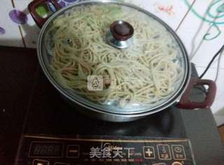 韭菜炒莜面的做法步骤:8
