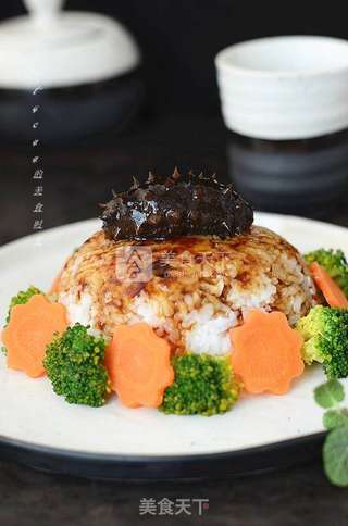 鲍汁海参捞饭的做法步骤:11