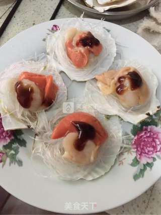 蒜蓉蒸扇贝的做法步骤:15