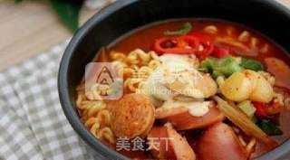 #部队锅（韩国的一种火锅）的做法图解12
