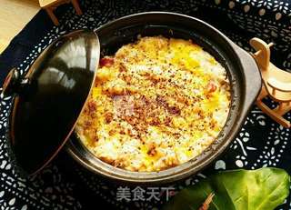 腊肠煲仔饭的做法步骤：6