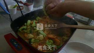 泰式椰汁咖喱虾的做法步骤：7