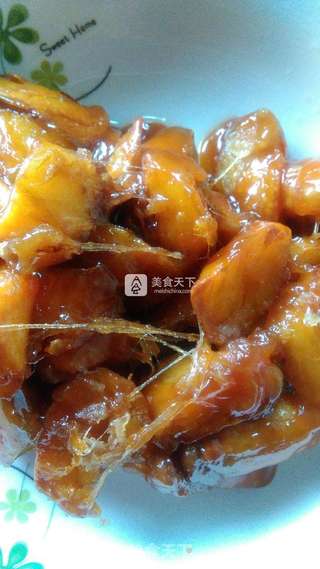 拔丝红薯的做法步骤:14