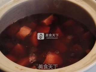 百变甜品【冬季篇】排毒瘦身 赤小豆红薯糖水的做法步骤:4