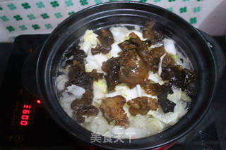 #虫草白菜木耳肉丸粉丝汤的做法图解6