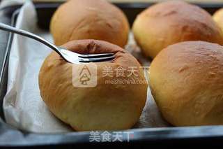 香甜柔软【牛奶餐包】的做法步骤:5