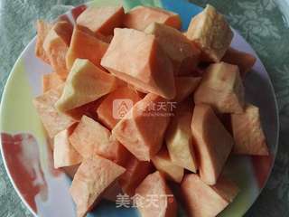 百变甜品【冬季篇】排毒瘦身 赤小豆红薯糖水的做法步骤:3