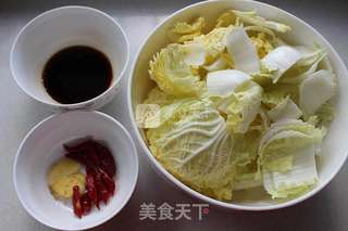 醋溜娃娃菜的做法步骤：2