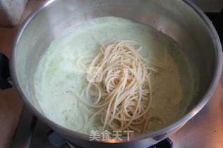 【冬季养生】菠菜奶油意面的做法步骤:9