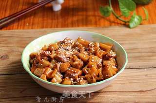 糖醋莲藕肉丁的做法步骤:10
