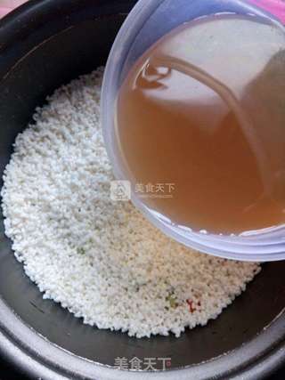 海味包菜焖饭的做法步骤:14