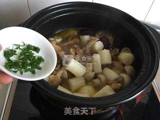 母鸡山药菌菇汤的做法步骤:8