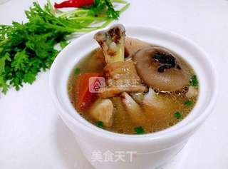 党参花菇鸡汤的做法步骤:7