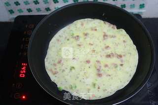 芝麻火腿饼的做法步骤:7