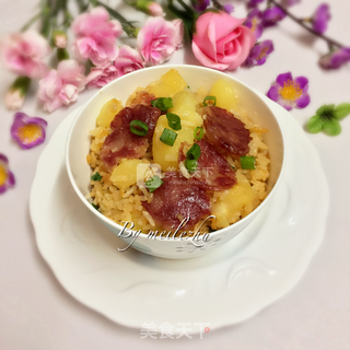腊肠土豆焖饭的做法步骤:12