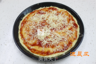 方便面腊肠披萨的做法步骤:6