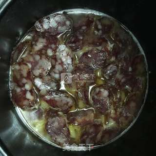 腊肠土豆焖饭的做法步骤:7