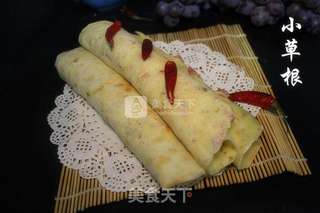 芝麻火腿饼的做法步骤:10