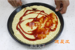 方便面腊肠披萨的做法步骤:5