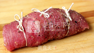 【大同星座菜谱】高Bigger牛排卷-狮子座的做法步骤:6