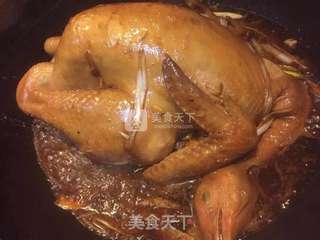香菇扒鸡的做法步骤:8