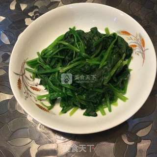 泡椒菠菜炒猪肝的做法步骤:4